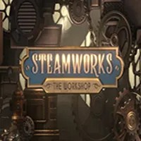 Official Slots logo: Steamworks The Workshop by Peter & Sons at Roulettino Casino